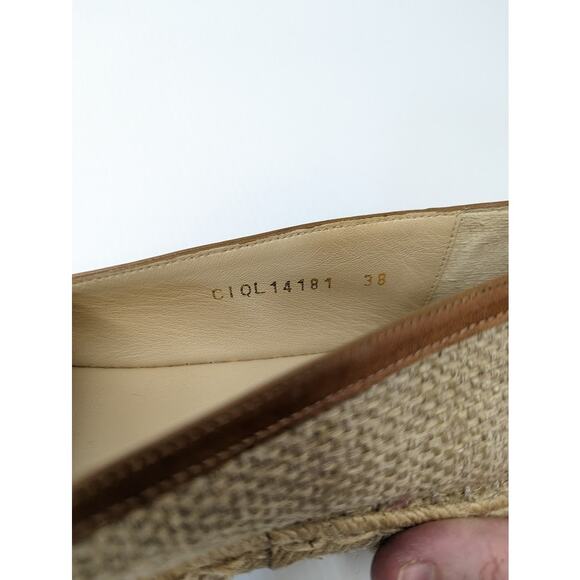 stuart weitzman  cheetah print leather espadrilles sz 38 (US sz 7) - Picture 11 of 12